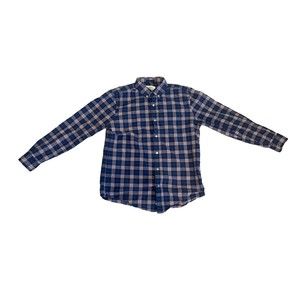 St Johns Bay Classic Fit Mens Button Down Shirt Medium Striped Multicolored